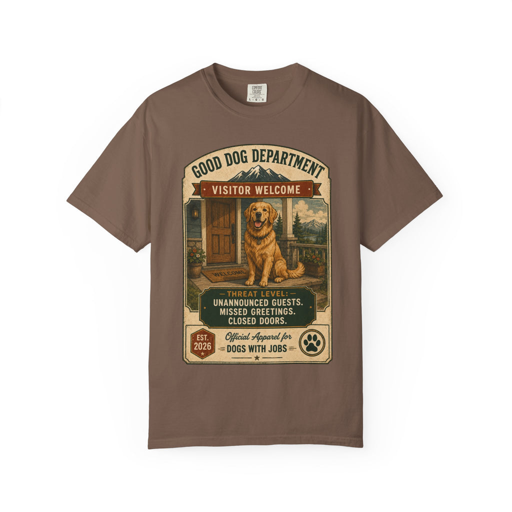 Golden Retriever — "Visitor Welcome"
