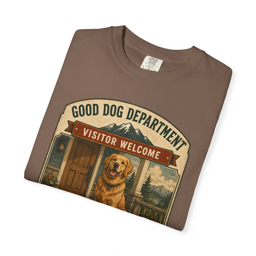 Golden Retriever — "Visitor Welcome"